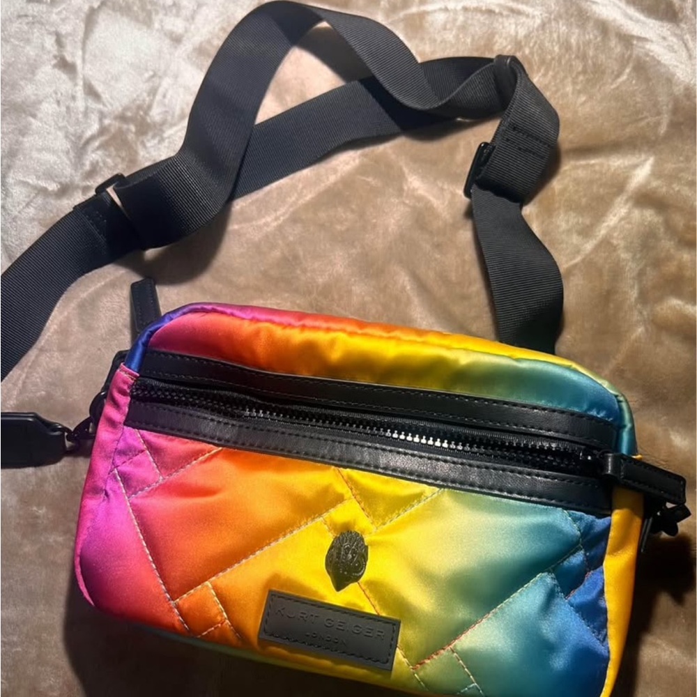 Colorful Quilted Crossbody Bag